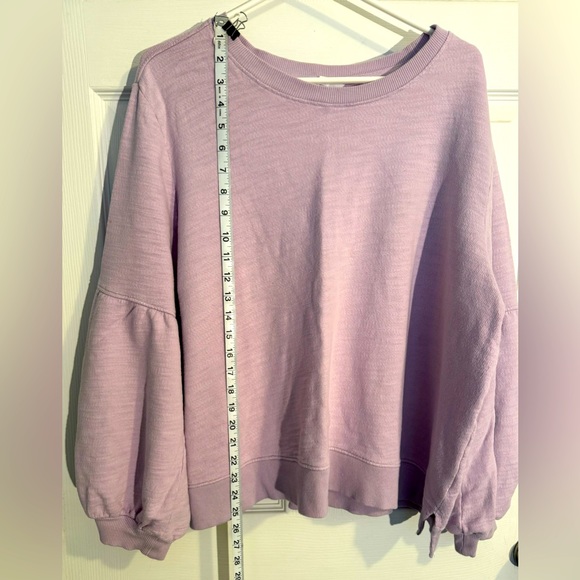 Time & Tru Light Purple Puff Sleeve Shirt XXXL(22) - Picture 6 of 8